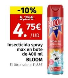 Oferta de Bloom - Insecticida Spray Max En Bote por 4,75€ en Maskom Supermercados