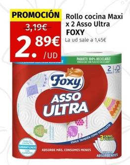 Oferta de Foxy - Rollo Cocina Maxi Asso Ultra por 2,89€ en Maskom Supermercados