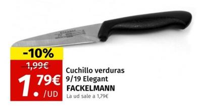 Oferta de Fackelmann - Cuchillo Verduras por 1,79€ en Maskom Supermercados