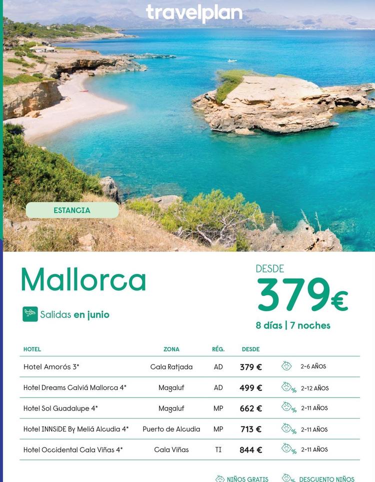 Oferta de Travelplan - Mallorca por 379€ en Travelplan