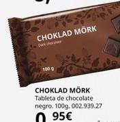 Oferta de Ikea - Tableta De Chocolate Negro por 0,95€ en IKEA