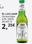 Oferta de Ikea - Cerveza Lager 4,7% por 2,25€ en IKEA