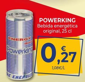 Oferta de Powerking - Bebida Energética Original por 0,27€ en CashDiplo