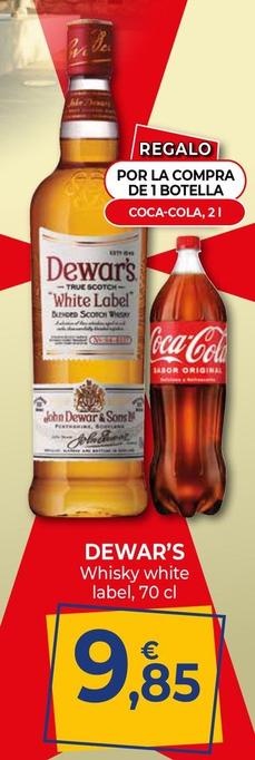 Oferta de Dewar's - Whisky White Label por 9,85€ en CashDiplo