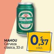Oferta de Mahou - Cerveza Clásica por 0,37€ en CashDiplo