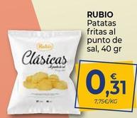 Oferta de Rubio - Patatas Fritas Al Punto De Sal por 0,31€ en CashDiplo