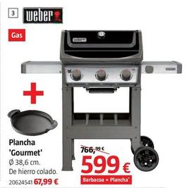 Oferta de Weber - Plancha 'Gourmet' por 599€ en BAUHAUS