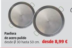 Oferta de Paellera de acero pulido por 8,99€ en BAUHAUS