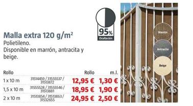 Oferta de Malla  Extra 120 g/m²  por 12,95€ en BAUHAUS
