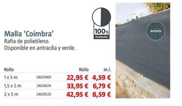 Oferta de Malla 'Coimbra' por 22,95€ en BAUHAUS