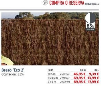 Oferta de Brezo 'Eco 2' por 46,95€ en BAUHAUS