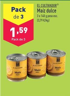 Oferta de El Cultivador - Maiz Dulce por 1,59€ en ALDI