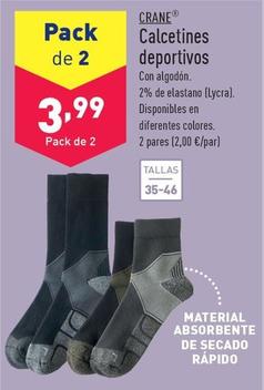 Oferta de Crane - Calcetines Deportivos por 3,99€ en ALDI