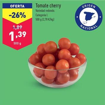 Oferta de Tomate Cherry por 1,39€ en ALDI
