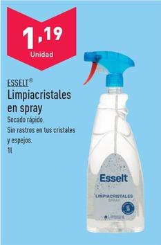 Oferta de Esselt - Limpiacristales En Spray por 1,19€ en ALDI