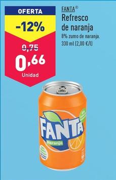 Oferta de Fanta - Refresco De Naranja por 0,66€ en ALDI