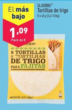 Oferta de El Horno - Tortillas De Trigo por 1,09€ en ALDI