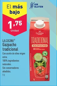 Oferta de La Cocina Gazpacho Tradicional por 1,75€ en ALDI