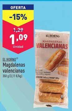 Oferta de El Horno - Magdalenas Valencianas por 1,09€ en ALDI