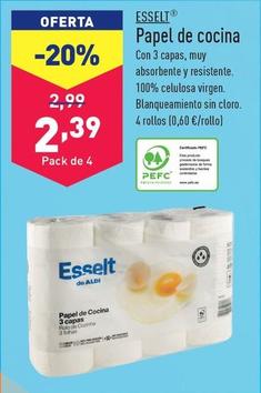 Oferta de Esselt - Papel De Cocina por 2,39€ en ALDI