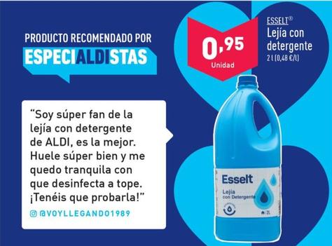 Oferta de Esselt - Lejía Con Detergente por 0,95€ en ALDI