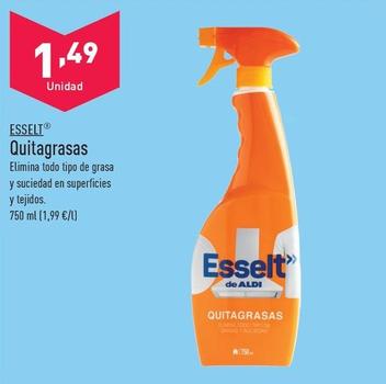 Oferta de Esselt - Quitagrasas por 1,49€ en ALDI