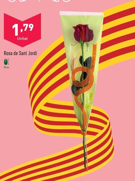 Oferta de Rosa De Sant Jordi por 1,79€ en ALDI