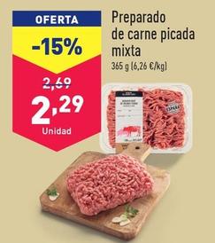 Oferta de Preparado De Carne Picada Mixta por 2,29€ en ALDI