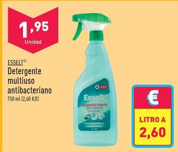 Oferta de Esselt - Detergente Mulituso Antibacteriano por 1,95€ en ALDI