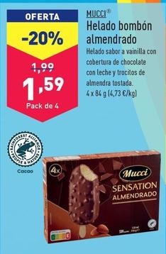 Oferta de Mucci - Helado Bombón Almendrado por 1,59€ en ALDI