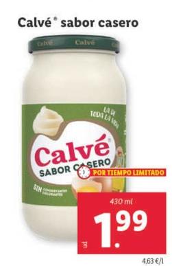 Oferta de Calvé - Sabor Casero por 1,99€ en Lidl