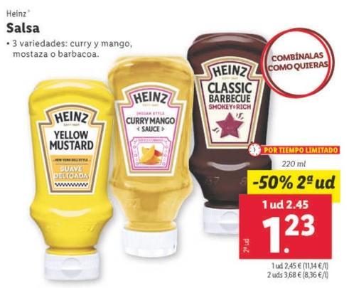 Oferta de Heinz - Salsa por 2,45€ en Lidl