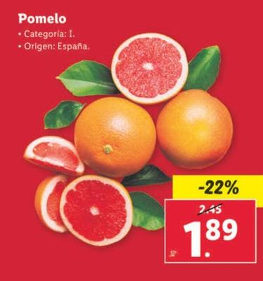 Oferta de Pomelo por 1,89€ en Lidl