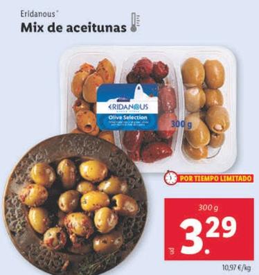 Oferta de Eridanous - Mix De Aceitunas por 3,29€ en Lidl