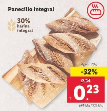 Oferta de Panecillo Integral por 0,23€ en Lidl