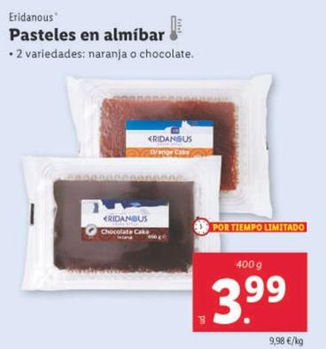 Oferta de Eridanous - Pasteles En Almíbar por 3,99€ en Lidl