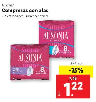 Oferta de Ausonia - Compresas Con Alas por 1,22€ en Lidl