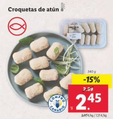 Oferta de Croquetas De Atun por 2,45€ en Lidl