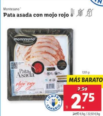 Oferta de Montesano - Pata Asada Con Mojo Rojo por 2,75€ en Lidl