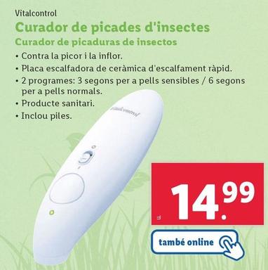 Oferta de Vitalcontrol - Curador De Picaduras De Insectos por 15,99€ en Lidl