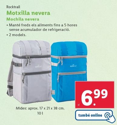 Oferta de Rocktrail - Mochila Nevera por 7,79€ en Lidl