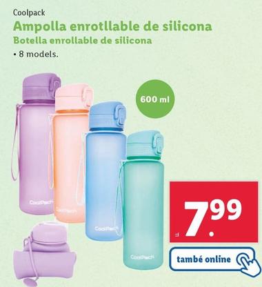 Oferta de Coolpack - Botella Enrollable De Silicona por 8,99€ en Lidl