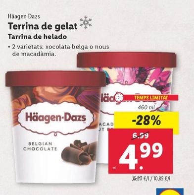 Oferta de Häagen-dazs - Tarrina De Helado por 4,99€ en Lidl