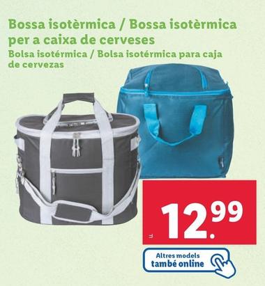 Oferta de Bolsa Isotérmica / Bolsa Isotermica Para Caja De Cervezas por 12,99€ en Lidl