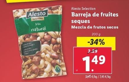 Oferta de Alesto Selection - Mezcla De Frutos Secos por 1,49€ en Lidl