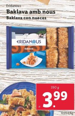 Oferta de Eridanous - Baklava Con Nueces por 3,99€ en Lidl