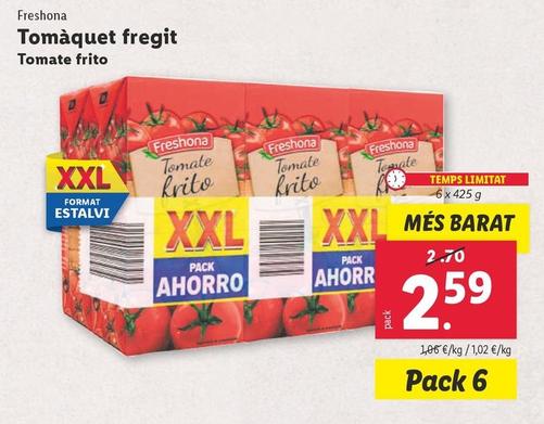 Oferta de Freshona - Tomate Frito por 2,59€ en Lidl