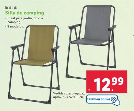 Oferta de Rocktrail - Silla De Camping por 12,99€ en Lidl