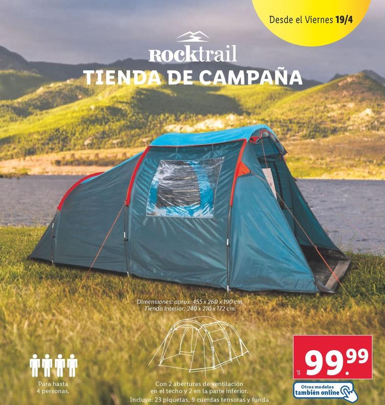Oferta de Rocktrail - Tienda De Camping por 99,99€ en Lidl