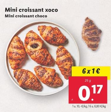 Oferta de Mini Croissant Choco por 0,17€ en Lidl